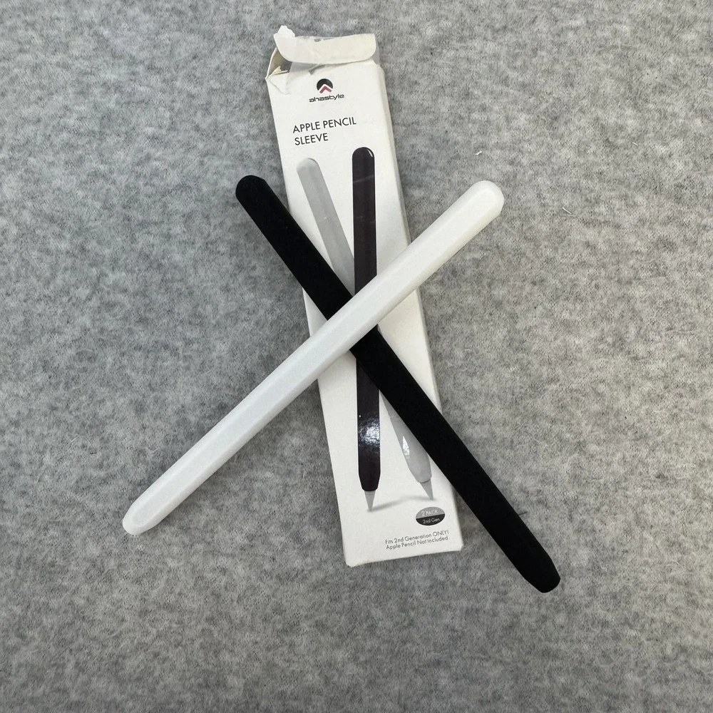 AhaStyle Apple Pencil Sleeve 2 Pack Ultra Thin PT65-WEBK for 2nd Generation Only